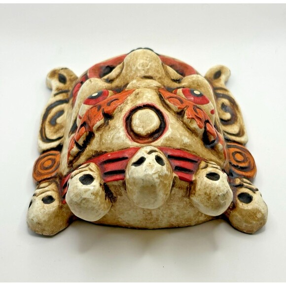 Hand Carved Mahakala Mask Wall Hanging Décor Used - Picture 7 of 13